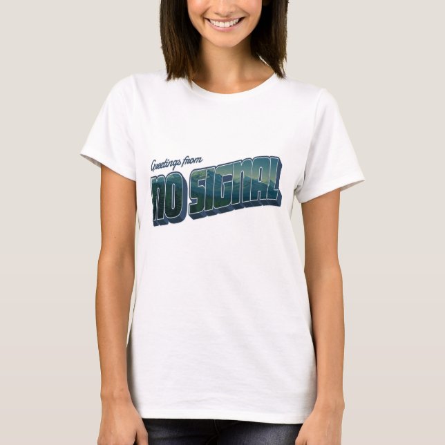 Camiseta Saudações de Sem Sinal (Frente)