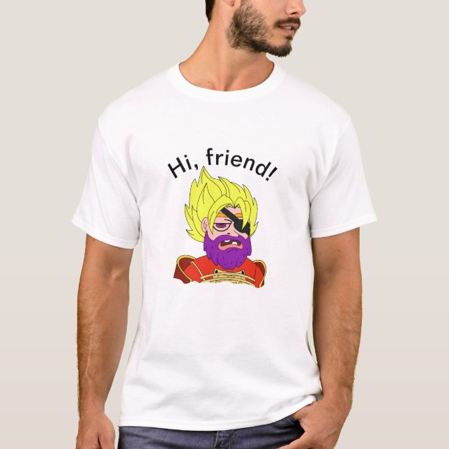 Camiseta Saudações de um pirata (Frente)