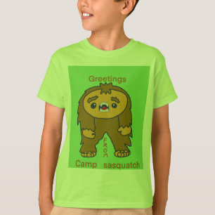 Camiseta Saudações do acampamento sasquatch