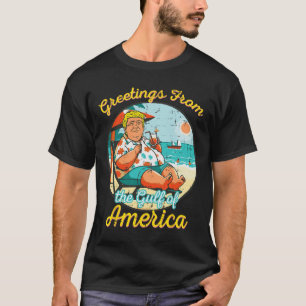 Camiseta Saudações Do Golfo Da América Do Norte Engraçado