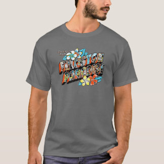 Camiseta "Saudações do Paraíso de Fhloston" Estilo do Cartã