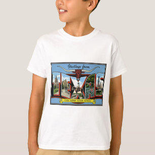 Camiseta Saudações do Texas texas.Produtos