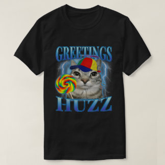 Camiseta Saudações Huzz Lollipop Cat Memória