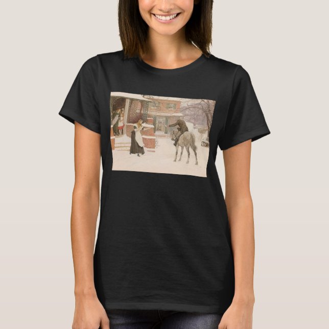 Camiseta Saudando o Carteiro por Robert Walker Macbeth (Frente)