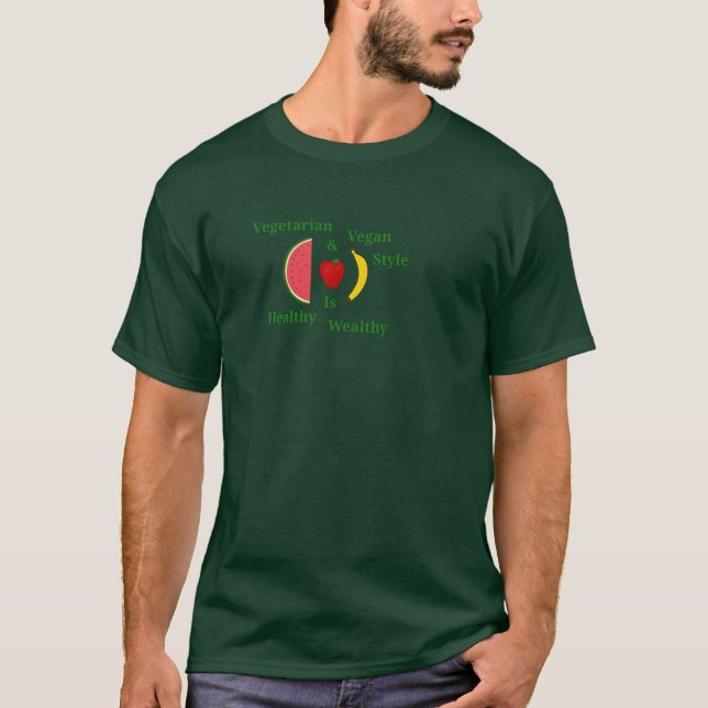 Camiseta Saudável é Rico (Frente)