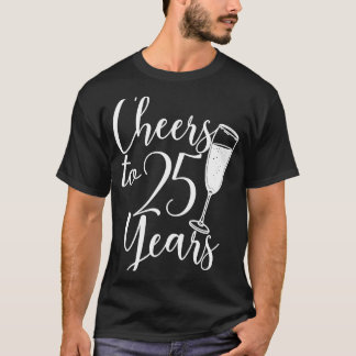 Camiseta Saúde A 25 Anos Para Mulheres 25 De Aniversário