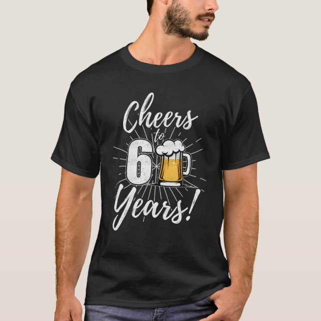 Camiseta Saúde A 60 Anos 60. Aniversário Da Cerveja (Frente)
