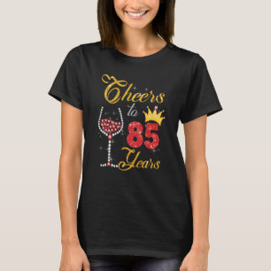 Camiseta Saúde a 85 anos 1938 85º aniversário do Diamante d