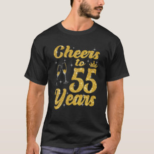 Camiseta Saúde À Rainha De 55 Anos Cama De 55 Anos Pa