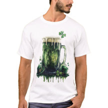 Saúde à Rua. Dia do Patrick! Ilustração de Cerveja