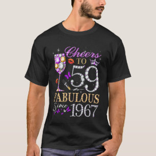 Camiseta Saúde aos 59 Fabulosos Desde 1967 59º Aniversário 