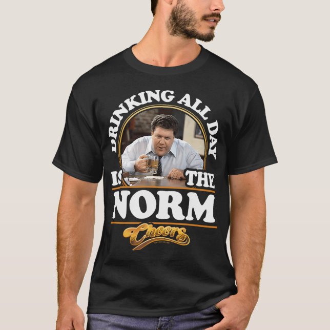 Camiseta Saúde - Bebendo O Dia Todo É A Norma (Frente)