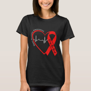 Camiseta Saúde do Coração Conscientização sobre Doenças Car