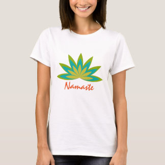 Camiseta Saúde do professor da meditação da ioga da flor de