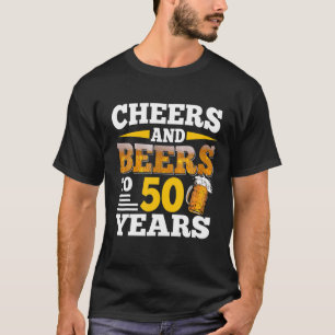 Camiseta Saúde E Cerveja A 50 Anos Engraçados 50 Anos De An