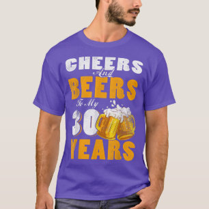 Camiseta Saúde E Cerveja À Minha aniversário de 30 anos De