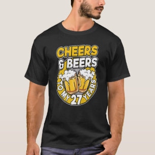 Camiseta Saúde E Cerveja Aos Meus 27 Anos Homens De Cerveja