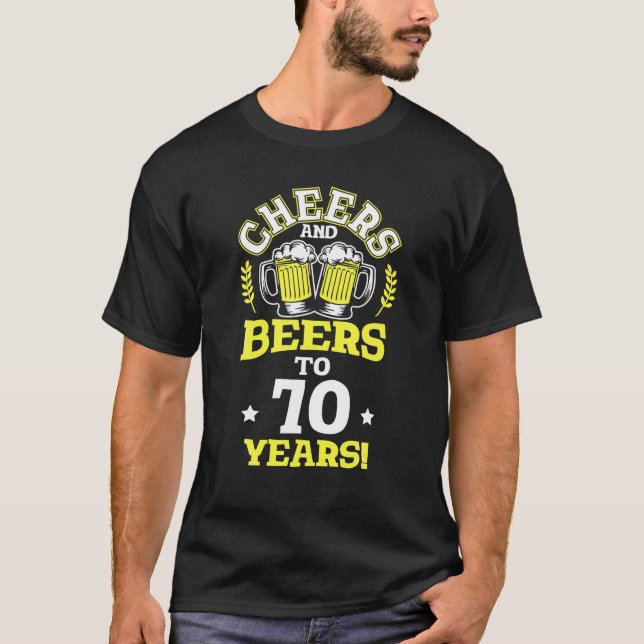 Camiseta Saúde E Cervejas A 70 Anos (Frente)