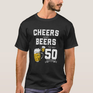 Camiseta Saúde E Cervejas Ao Meu Aniversário Familiar De 50