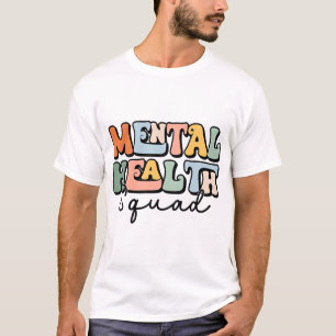 Camiseta Saúde Esquadrão Cérebro Doença Mental Sensibilizaç