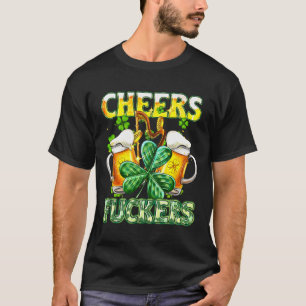 Camiseta Saúde Fckers Dia de São Patrício Cerveja Bebendo E