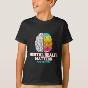 Camiseta Saúde Mental Acabar Com A Consciência Do Amor Por 