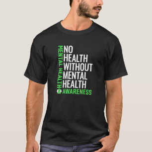 Camiseta Saúde Mental Combatendo A Guerra Da Saúde Mental E