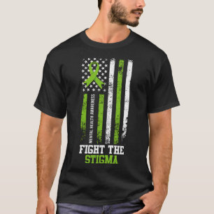 Camiseta Saúde Mental Combater a Consciência do Estigma 1