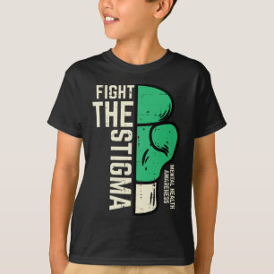 Camiseta Saúde Mental Combater Estigma Boxando Sensibilizaç