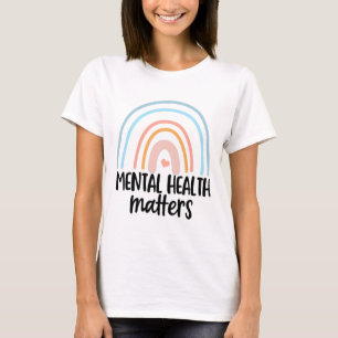 Camiseta Saúde Mental Doença Mental Problemas de Saúde Ment