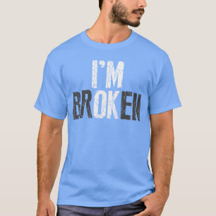 Camiseta Saúde Mental Estou Quebrado Doença Invisível Estou