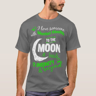 Camiseta Saúde Mental Eu Amo Alguém Para A Lua Inspirati