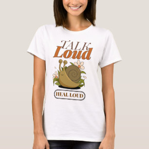 Camiseta Saúde Mental Fale Alto Cure Alto