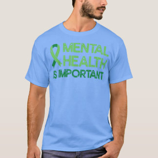 Camiseta Saúde Mental Fita Verde Ansiedade Mental Saúde A