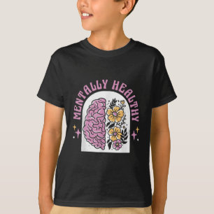 Camiseta Saúde Mental Flores de Consciência