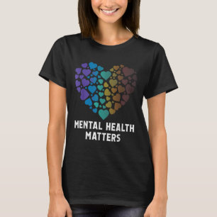 Camiseta Saúde Mental Homens Consciência da Saúde Mental Mu