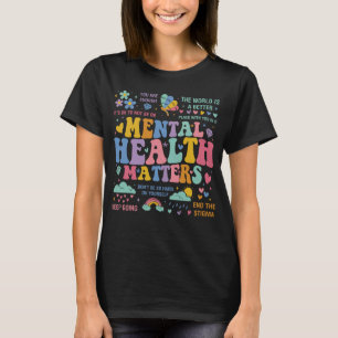 Camiseta Saúde Mental Importa A Ansiedade Inspiracional Das