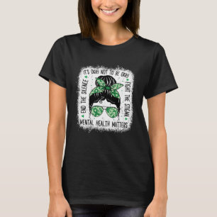 Camiseta Saúde Mental Importa A Saúde Mental Mensal Bun Awa