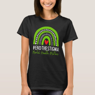 Camiseta Saúde Mental Importa  Acabe Com O Estigma Arco-íri