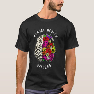 Camiseta Saúde Mental Importa Consciência da Doença Cerebra