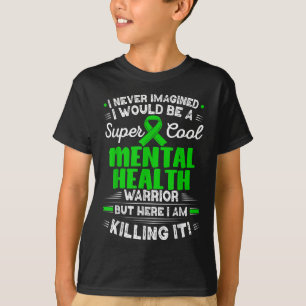 Camiseta Saúde Mental legal, Guerreiro Mental Sensibilizaçã