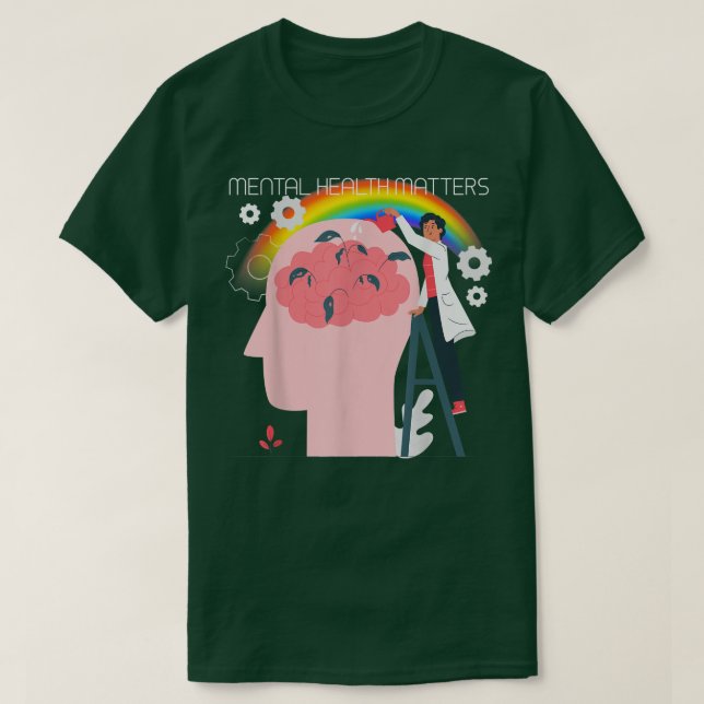 Camiseta Saúde Mental Lgbtq 4485 (Frente do Design)