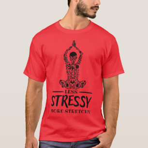 Camiseta Saúde Mental Menos Stressy Mais Estreita Camisa-T1