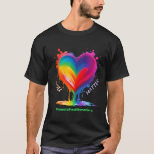 Camiseta Saúde Mental: Mês De Consciência Para Homens E Mul