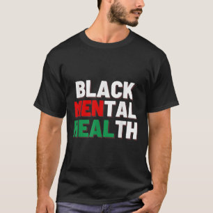 Camiseta Saúde Mental Negra S