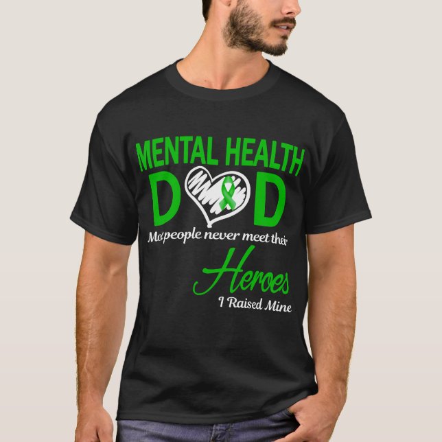 Camiseta Saúde Mental Pai Eu Criei o Meu (Frente)