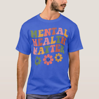 Camiseta Saúde Mental Retroativa Aw Floral Mental