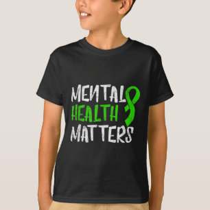 Camiseta Saúde Mental S Consciência da Doença do Cérebro Hu