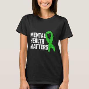 Camiseta Saúde Mental S Fita Verde Awarene Mental Health