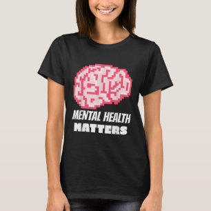 Camiseta Saúde Mental Sensibilização Para O Cérebro Humano